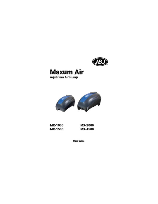 JBJ Maxum Airpump Kit – 1.0 L/Min – Ideal for Aquariums Up to 15G