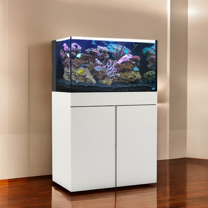 JBJ 65 Gallon Rimless Flat Panel Aquarium with White Stand - FREE SHIPPING USA WIDE