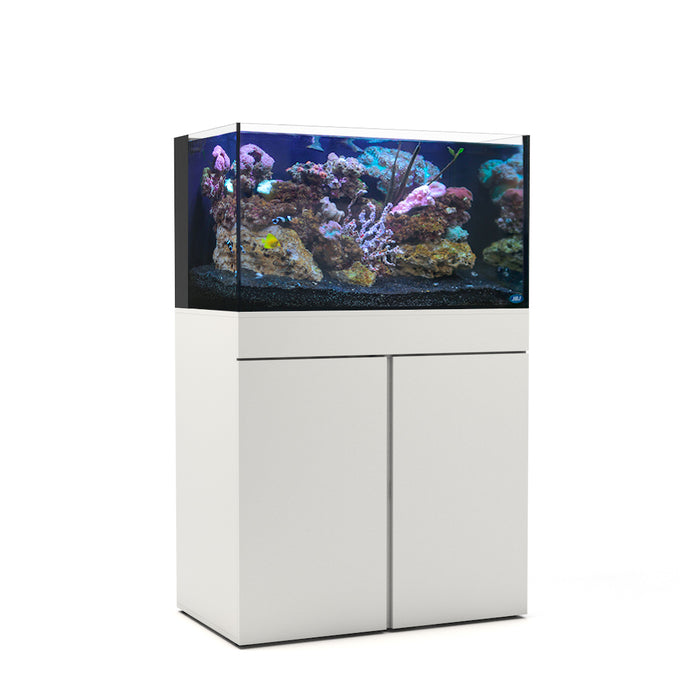 JBJ 65 Gallon Rimless Flat Panel Aquarium with White Stand - FREE SHIPPING USA WIDE