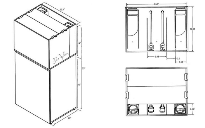 JBJ 45 Gallon Rimless Flat Panel Aquarium with White Stand – FREE SHIPPING USA WIDE