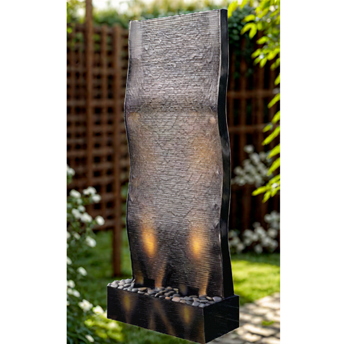 Midwest Tropical AquaFall Wave Waterfall Fountain AF-1W: Add Tranquility and Style to Any Space