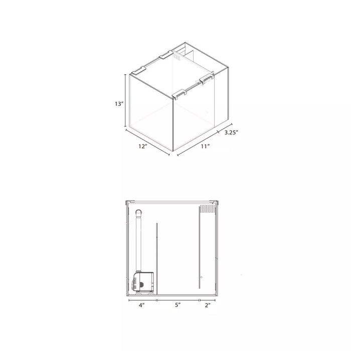 10-Gallon Nano Rimless AIO Aquarium – Compact, Stylish All-In-One Tank by JBJ