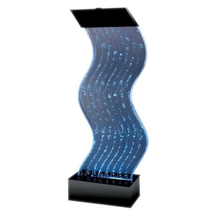 Midwest Tropical WP-1W Water Panel Wave: Modern Freestanding Wave Bubble Fountain for a Tranquil Indoor Ambiance